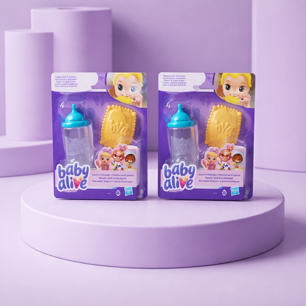 Baby Alive Set of 2 Identical Snack 'n Snuggle AccessoriesPack ofPlay Food Toys